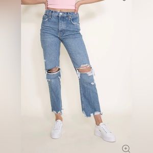 Free People Tapered Baggy Boyfriend Jeans size 30